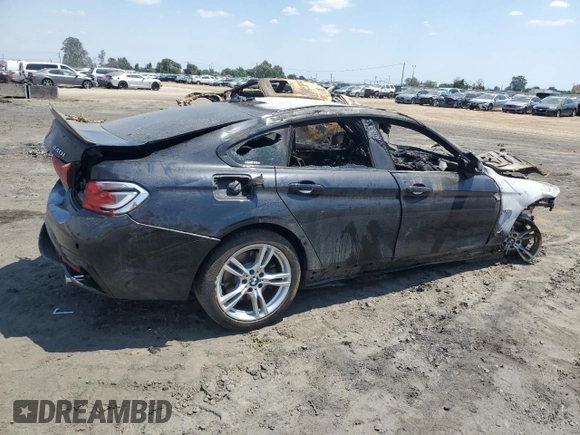 2019 BMW 4 Series 440i with VIN WBA4J5C53KBU79070, listed as a Copart auction lot 55866765 with Not provided miles and Non repairable. Bid and sale history available at DreamBid. Image 3.