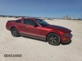 2007 Ford Mustang Deluxe with VIN 1ZVFT80N875310371, listed as a Copart auction lot 46859605 with 163,219 mi miles and Salvage Title. Bid and sale history available at carsss.com. Image 4.