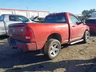2010 Dodge Ram 1500 ST with VIN 3D7JB1ET9AG165703, listed as a IAAI auction lot 41455947 with 1 mi miles. Bid and sale history available at carsss.com. Image 4.
