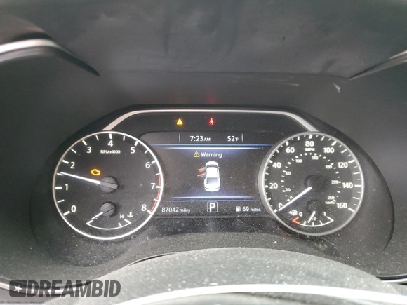2017 Nissan Maxima SL with VIN 1N4AA6AP9HC425460, listed as a Copart auction lot 52168535 with 87,042 mi miles and Salvage title. Bid and sale history available at DreamBid. Image 9.