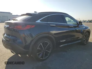 2022 Infiniti QX55 Essential with VIN 3PCAJ5K34NF104019, listed as a Copart auction lot 52546815 with 78,698 mi miles and Salvage Title. Bid and sale history available at DreamBid. Image 3.