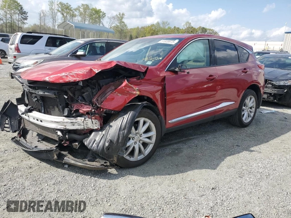 2020 Acura RDX with VIN 5J8TC2H36LL025049, listed as a Copart auction lot 51838975 with 0 mi miles and Salvage Title. Bid and sale history available at carsss.com. Image 1.