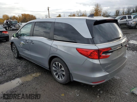 2023 Honda Odyssey EX-L with VIN 5FNRL6H67PB054708, listed as a Copart auction lot 82111554 with 37,248 mi miles and Salvage Title. Bid and sale history available at carsss.com. Image 2.