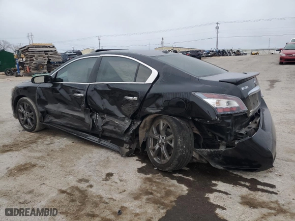 2014 Nissan Maxima 3.5 SV w/Sport Pkg with VIN 1N4AA5AP9EC468234, listed as a Copart auction lot 50946845 with 124,235 mi miles and Salvage Title. Bid and sale history available at carsss.com. Image 2.
