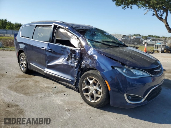 2018 Chrysler Pacifica Limited z VIN 2C4RC1GG1JR269199, wystawiony jako Copart lot #53475985 z przebiegiem 173 408 mil mil oraz Szkoda całkowita • Salvage title. Historia ofert i sprzedaży dostępna na DreamBid. Obrazek 4.