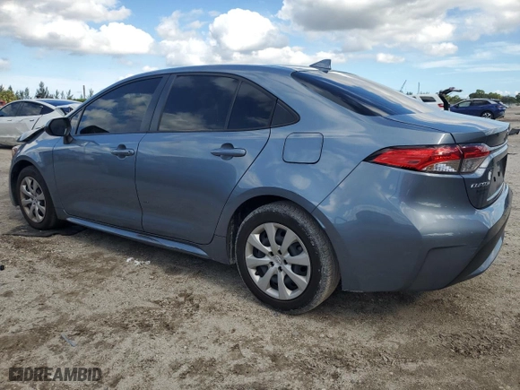 2022 Toyota Corolla LE with VIN JTDEPMAE0NJ215009, listed as a Copart auction lot 84828124 with 44,774 mi miles and Non Repairable. Bid and sale history available at carsss.com. Image 2.