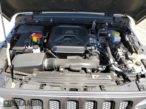 2021 Jeep Wrangler Unlimited Sport S with VIN 1C4HJXDNXMW795690, listed as a Copart auction lot 54250015 with 23,175 mi miles and Salvage title. Bid and sale history available at DreamBid. Image 11.