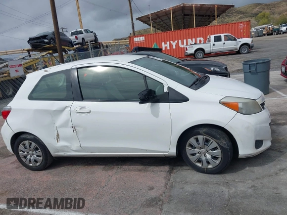 2013 Toyota Yaris L with VIN JTDJTUD31DD554542, listed as a IAAI auction lot 41795456 with 1 mi miles. Bid and sale history available at carsss.com. Image 12.