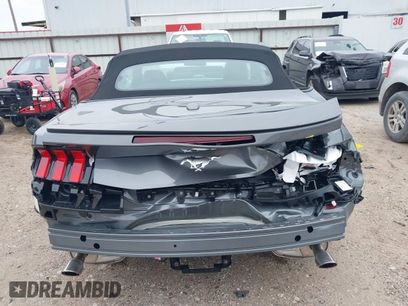 2025 Ford Mustang EcoBoost with VIN 1FAGP8UH9S5104992, listed as a IAAI auction lot 41591004 with 470 mi miles. Bid and sale history available at carsss.com. Image 17.