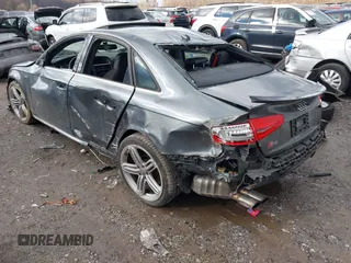 2015 Audi S4 Premium Plus with VIN WAUBGAFLXFA057138, listed as a IAAI auction lot 41191727 with 83,000 mi miles. Bid and sale history available at carsss.com. Image 3.