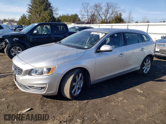 2017 Volvo V60 Premier with VIN YV140MEK4H1335149, listed as a Copart auction lot 45227605 with 67,379 mi miles and Salvage Title. Bid and sale history available at DreamBid. Image 1.