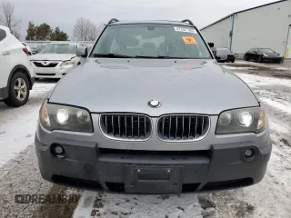 2005 BMW X3 3.0i with VIN WBXPA93455WD07737, listed as a Copart auction lot 47237785 with 258,638 mi miles and Clean Title. Bid and sale history available at carsss.com. Image 5.
