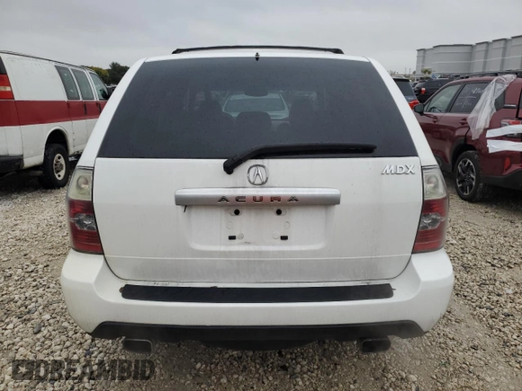 2005 Acura MDX with VIN 2HNYD18215H535581, listed as a Copart auction lot 41804985 with 183,248 mi miles and Salvage Title. Bid and sale history available at carsss.com. Image 6.