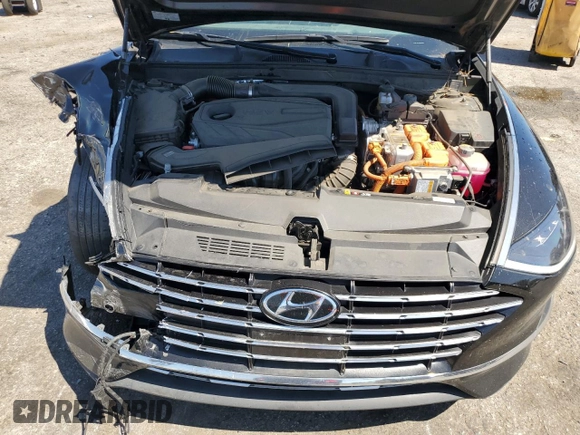 2022 Hyundai Sonata Hybrid Blue with VIN KMHL24JJ9NA041424, listed as a Copart auction lot 70693204 with 32,689 mi miles and Salvage Title. Bid and sale history available at carsss.com. Image 13.