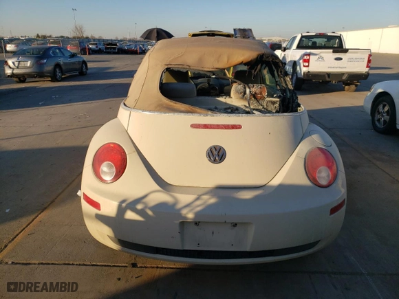 2007 Volkswagen New Beetle Convertible S with VIN 3VWPG31Y17M414814, listed as a Copart auction lot 42352925 with 111,204 mi miles and Non Repairable. Bid and sale history available at carsss.com. Image 6.
