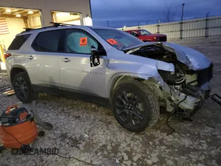 2019 Chevrolet Traverse RS with VIN 1GNEVJKW4KJ270951, listed as a Copart auction lot 83894124 with 57,729 mi miles and Non Repairable. Bid and sale history available at carsss.com. Image 4.