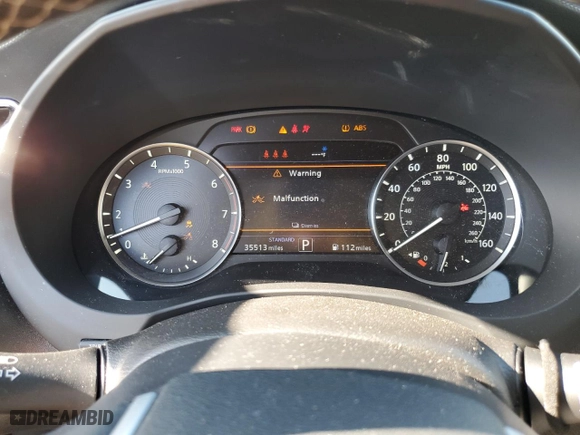 2022 Infiniti QX50 LUXE with VIN 3PCAJ5BB3NF107145, listed as a Copart auction lot 70091034 with 35,513 mi miles and Salvage Title. Bid and sale history available at carsss.com. Image 9.