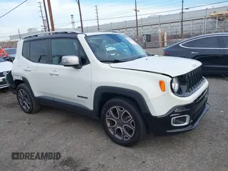 2017 Jeep Renegade Limited with VIN ZACCJADB5HPF68004, listed as a IAAI auction lot 41789333 with 108,425 mi miles and . Bid and sale history available at DreamBid. Image 1.