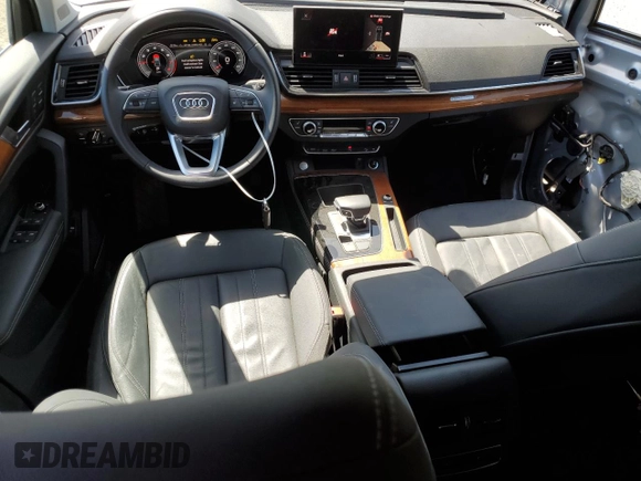 2023 Audi Q5 S line Premium Plus with VIN WA1EAAFY9P2134441, listed as a Copart auction lot 56649915 with 13,392 mi miles and Salvage title. Bid and sale history available at DreamBid. Image 8.
