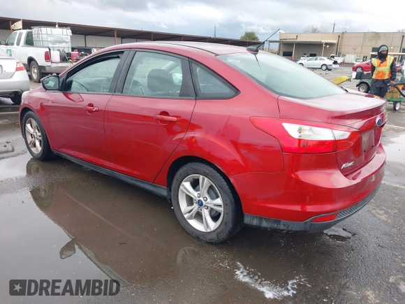 2014 Ford Focus SE with VIN 1FADP3F22EL112110, listed as a IAAI auction lot 41582585 with 107,285 mi miles. Bid and sale history available at carsss.com. Image 3.