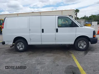 2014 Chevrolet Express Cargo Van with VIN 1GCWGFFA2E1111014, listed as a IAAI auction lot 42190194 with 97,172 mi miles. Bid and sale history available at carsss.com. Image 13.