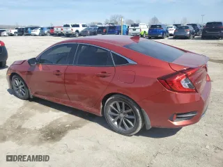 2021 Honda Civic Sedan EX-L with VIN 2HGFC1F77MH701293, listed as a Copart auction lot 49595975 with 78,054 mi miles and Salvage Title. Bid and sale history available at carsss.com. Image 2.