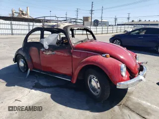 1968 Volkswagen Beetle with VIN 118428470, listed as a Copart auction lot 85266974 with Not Provided miles and Salvage Title. Bid and sale history available at DreamBid. Image 4.