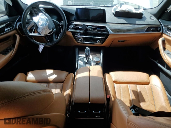 2020 BMW 5 Series 530e with VIN WBAJA9C07LCD08710, listed as a Copart auction lot 56542835 with Not provided miles and Salvage title. Bid and sale history available at DreamBid. Image 8.