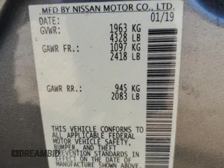 2019 Nissan Altima SV z VIN 1N4BL4DV4KC183875, wystawiony jako Copart lot #49556275 z przebiegiem 108 856 mil mil oraz Szkoda całkowita • Salvage title. Historia ofert i sprzedaży dostępna na DreamBid. Obrazek 14.