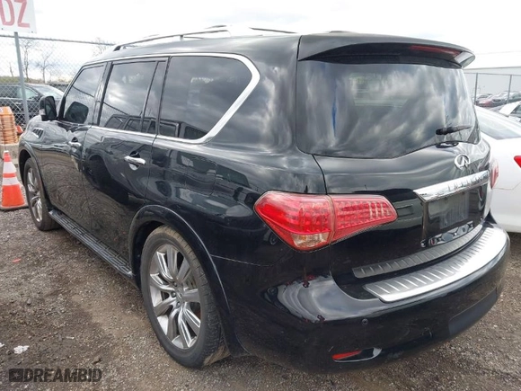 2011 Infiniti QX56 8-passenger with VIN JN8AZ2ND9B9700359, listed as a IAAI auction lot 42024527 with 144,454 mi miles. Bid and sale history available at carsss.com. Image 3.