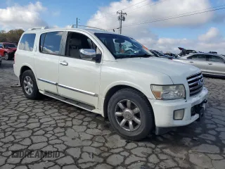 2007 Infiniti QX56 with VIN 5N3AA08A57N806639, listed as a Copart auction lot 80246444 with 210,515 mi miles and Clean Title. Bid and sale history available at carsss.com. Image 4.