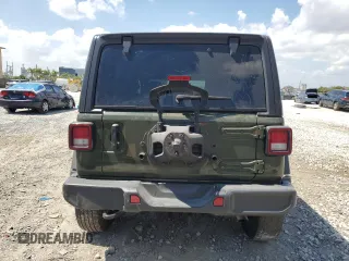 2022 Jeep Wrangler Unlimited Sahara with VIN 1C4HJXEN3NW242458, listed as a Copart auction lot 48148815 with 26,154 mi miles and Salvage Title. Bid and sale history available at DreamBid. Image 6.