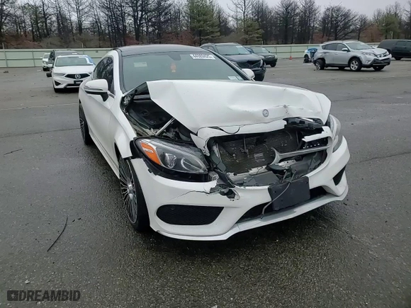2017 Mercedes-Benz C-Class C 300 with VIN WDDWJ4KB5HF395711, listed as a Copart auction lot 44989425 with 87,515 mi miles and Salvage Title. Bid and sale history available at carsss.com. Image 10.
