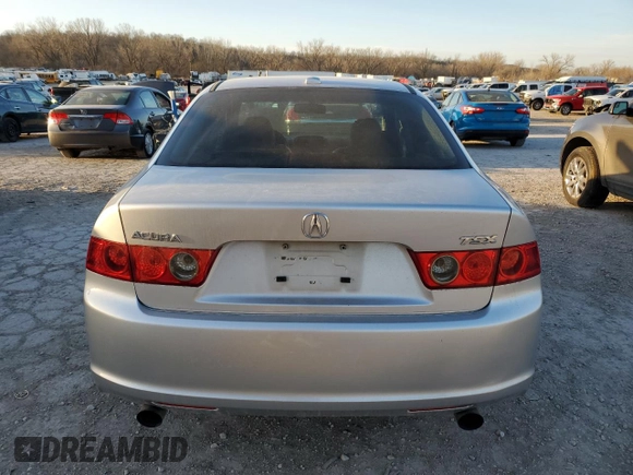 2008 Acura TSX Nav with VIN JH4CL96928C004574, listed as a Copart auction lot 49496135 with 257,168 mi miles and Salvage Title. Bid and sale history available at carsss.com. Image 6.