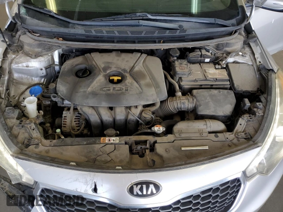 2014 Kia Forte EX with VIN KNAFZ4A86E5078656, listed as a Copart auction lot 52536195 with 58,497 mi miles and Salvage Title. Bid and sale history available at carsss.com. Image 12.