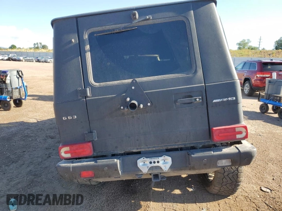 2013 Mercedes-Benz G-Class AMG G 63 with VIN WDCYC7DF9DX206443, listed as a Copart auction lot 59352504 with 0 mi miles and Salvage Title. Bid and sale history available at carsss.com. Image 6.