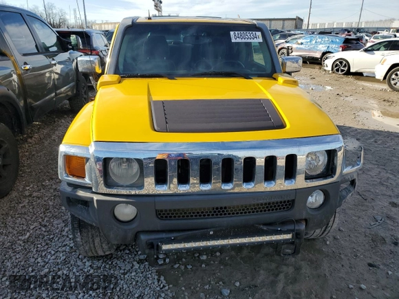 2007 Hummer H3 SUV with VIN 5GTDN13EX78196906, listed as a Copart auction lot 84805334 with 224,002 mi miles and Salvage Title. Bid and sale history available at DreamBid. Image 5.