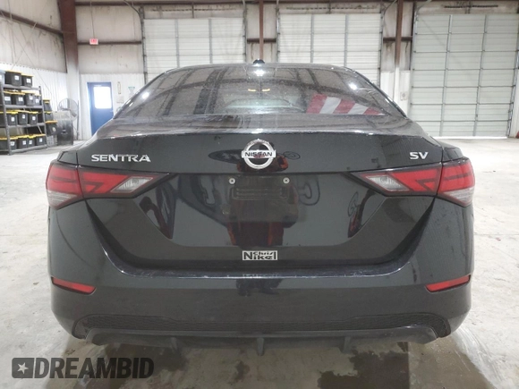 2023 Nissan Sentra SV with VIN 3N1AB8CV8PY263523, listed as a Copart auction lot 46348595 with 25,600 mi miles and Clean Title. Bid and sale history available at DreamBid. Image 6.