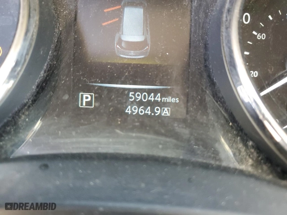 2016 Nissan Rogue S with VIN KNMAT2MV6GP735273, listed as a Copart auction lot 48238745 with 59,044 mi miles and Salvage Title. Bid and sale history available at carsss.com. Image 9.