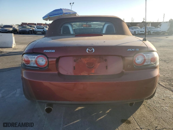 2006 Mazda MX-5 Miata Grand Touring with VIN JM1NC25F660109478, listed as a Copart auction lot 89081305 with NaN miles and Salvage Title. Bid and sale history available at carsss.com. Image 6.