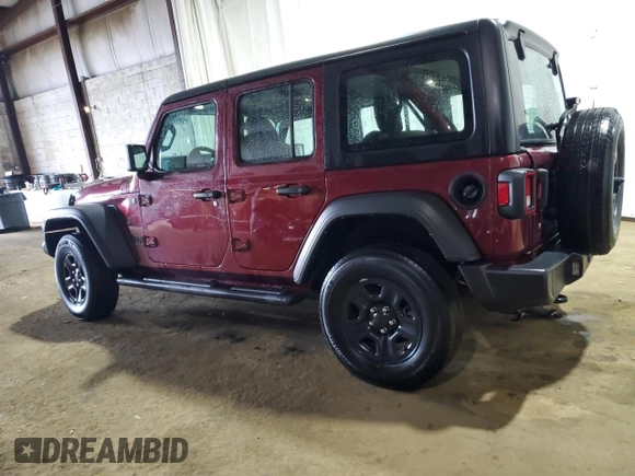 2022 Jeep Wrangler Unlimited Willys Sport with VIN 1C4HJXDN4NW132035, listed as a Copart auction lot 49408695 with 33,245 mi miles and Salvage Title. Bid and sale history available at DreamBid. Image 2.