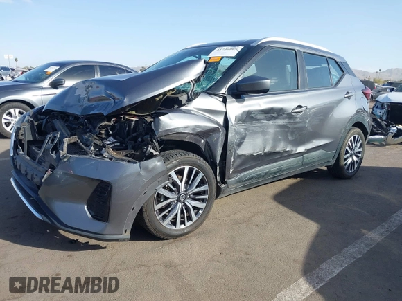 2021 Nissan Kicks SV with VIN 3N1CP5CV2ML477506, listed as a IAAI auction lot 41736063 with 68,872 mi miles. Bid and sale history available at carsss.com. Image 2.