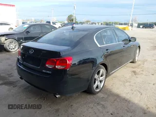 2007 Lexus GS 350 with VIN JTHBE96S370019111, listed as a IAAI auction lot 41859117 with 185,014 mi miles. Bid and sale history available at carsss.com. Image 4.