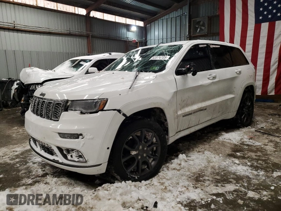 2021 Jeep Grand Cherokee High Altitude with VIN 1C4RJFCG5MC736971, listed as a Copart auction lot 42074705 with 37,490 mi miles and Salvage title. Bid and sale history available at DreamBid. Image 1.
