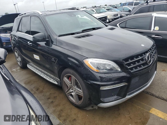 2015 Mercedes-Benz M 63 AMG with VIN 4JGDA7EB8FA468736, listed as a Copart auction lot 74569134 with Not Provided miles and Salvage Title. Bid and sale history available at carsss.com. Image 4.