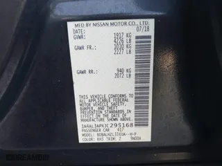 2018 Nissan Altima 2.5 SV with VIN 1N4AL3APXJC295168, listed as a IAAI auction lot 40952599 with 60,943 mi miles. Bid and sale history available at carsss.com. Image 9.