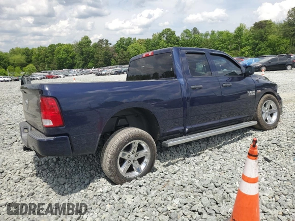 2015 Ram 1500 Express with VIN 1C6RR6FTXFS781969, listed as a Copart auction lot 55063095 with Not provided miles and Salvage title. Bid and sale history available at DreamBid. Image 3.