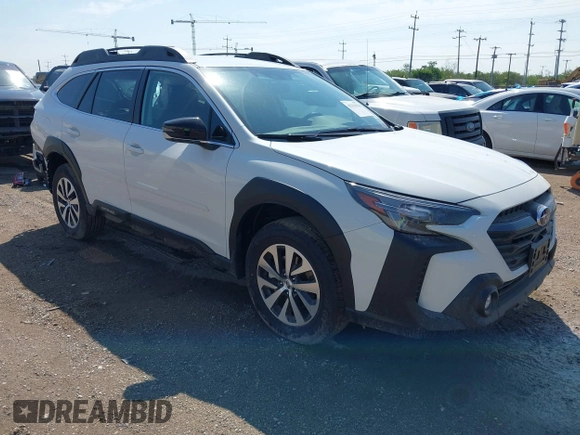 2025 Subaru Outback Premium with VIN 4S4BTADC9S3235536, listed as a IAAI auction lot 42313570 with 123 mi miles and . Bid and sale history available at DreamBid. Image 1.