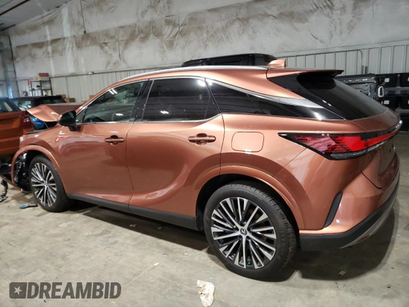 2023 Lexus RX with VIN 2T2BAMCA0PC003753, listed as a Copart auction lot 73341183 with 3,855 mi miles and Salvage Title. Bid and sale history available at carsss.com. Image 2.