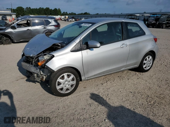 2014 Toyota Yaris L with VIN VNKJTUD30EA006137, listed as a Copart auction lot 72061304 with 104,664 mi miles and Salvage Title. Bid and sale history available at carsss.com. Image 1.